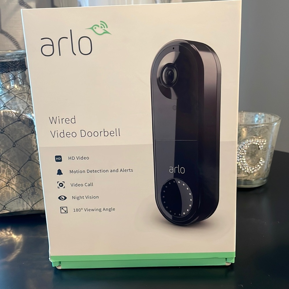 Arlo wired video doorbell new w tag